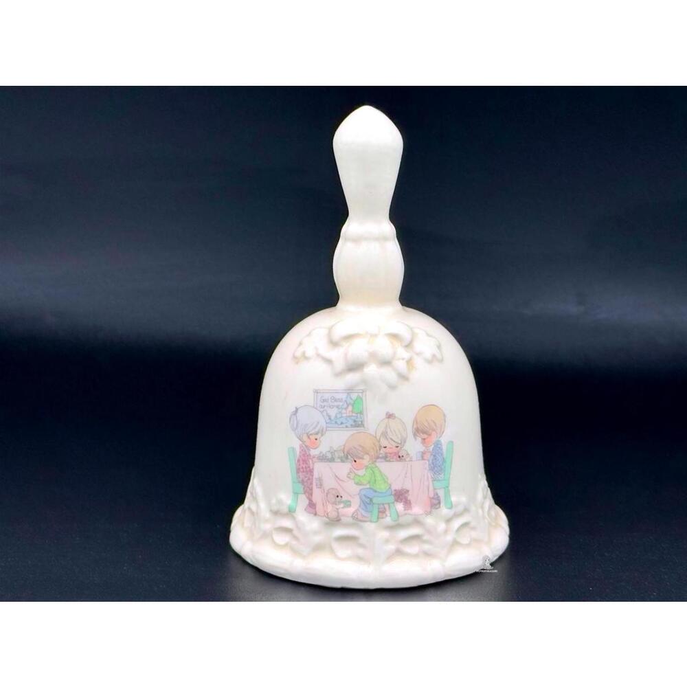 Vintage Precious Moments Porcelain Bell Collectible Christmas Gift Decor 80s